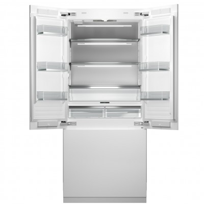 Bertazzoni rfd90s5fpns eingebauter Kühlschrank mit Gefrierfach mit französischen Türen, 91 cm, H 212