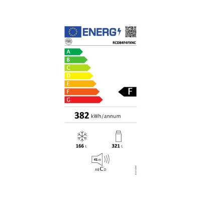 Bertazzoni rcd84f4fxnc Réfrigérateur-congélateur professionnel sur pied 84 cm en acier inoxydable