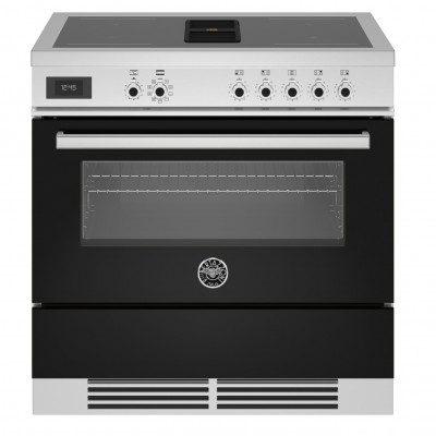 Bertazzoni proch94i1enet Air-Tec cucina induzione da appoggio con cappa integrata 90 cm nero
