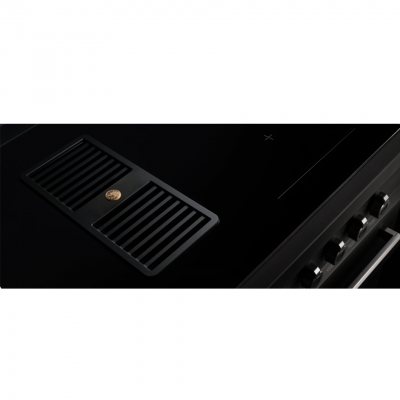 Bertazzoni proch94i1ebit Air-Tec Arbeitsplatten-Induktionsküche mit integrierter Dunstabzugshaube 90 cm weiß