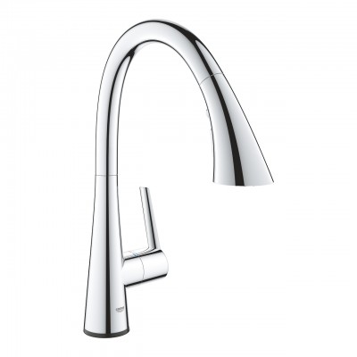 Grohe 30 219 002 Zedra Touch mixer tap + extractable chrome shower head