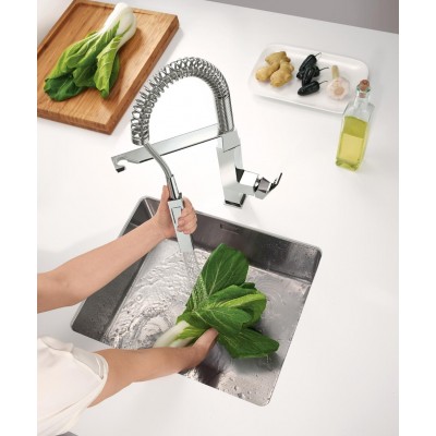 Grohe 31 395 000 Eurocube rubinetto miscelatore + doccino cromo