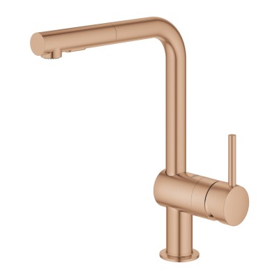 Grohe 30 274 dl0 Minta mixer tap + brushed rose gold shower