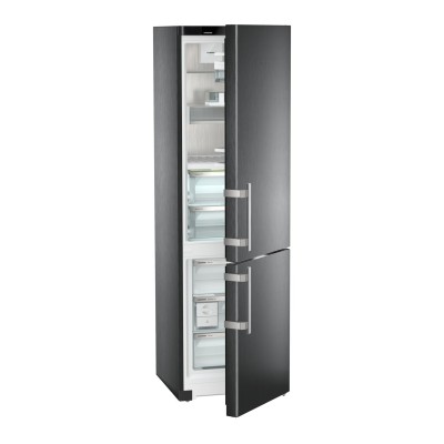 Liebherr cbnbsa 5753 Prime freistehender kombinierter Kühlschrank 60 cm h 201 blacksteel