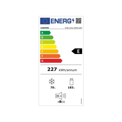 Liebherr icne 5103 Pure Einbau-Kombikühlschrank 60 cm H 177