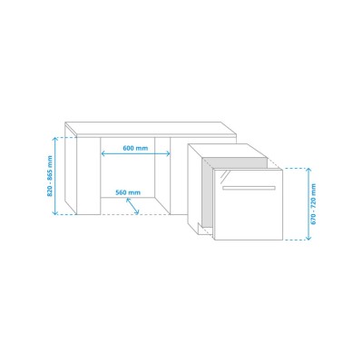 Samsung dw60bg830i00et lavastoviglie incasso scomparsa totale 60 cm