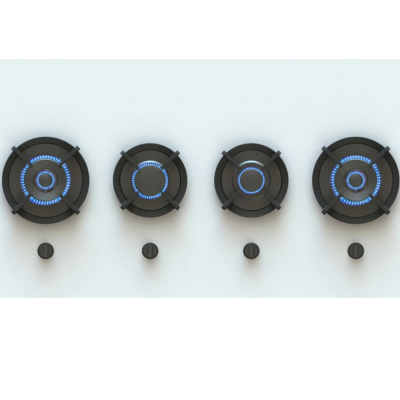 Pitt Cooking Danau parte superior con cuatro quemadores integrados en la placa Black Edition