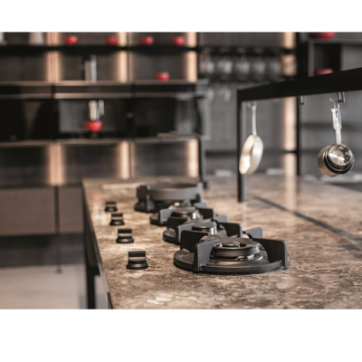Pitt Cooking Danau parte superior con cuatro quemadores integrados en la placa Black Edition