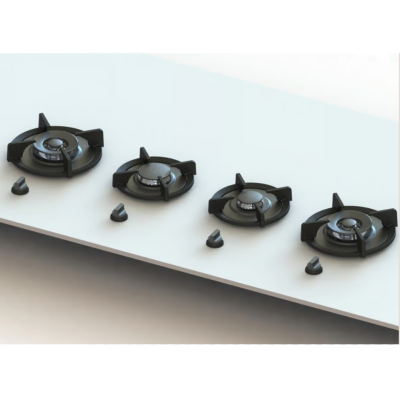 Pitt Cooking Danau top side four burners integrated into the original hob