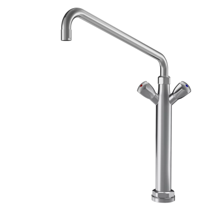 Kwc Gastro k.24.41.21.000C07 chrome kitchen tap with two knobs