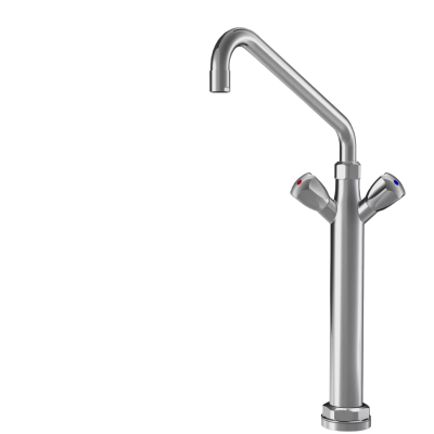 Kwc Gastro k.24.41.32.000C07 chrome kitchen tap with two knobs