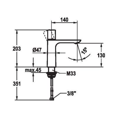 Kwc Ora 12.498.642.000fl chrome bathroom sink mixer tap