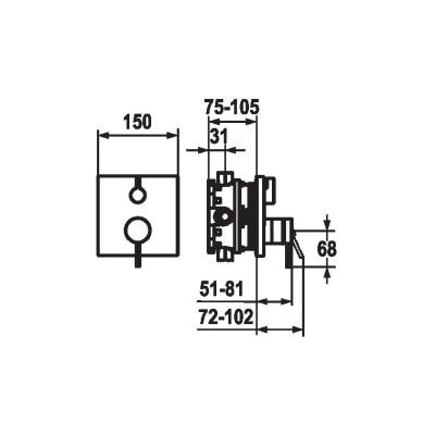 Kwc Zoe 20.204.510.000 rubinetto miscelatore vasca da bagno cromo