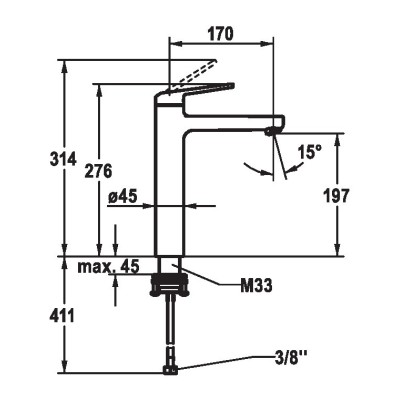 Kwc Domo 6.0 12.668.373.000fl mitigeur de lavabo chromé