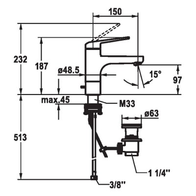 Kwc Domo 6.0 12.668.011.000fl mitigeur de lavabo chromé