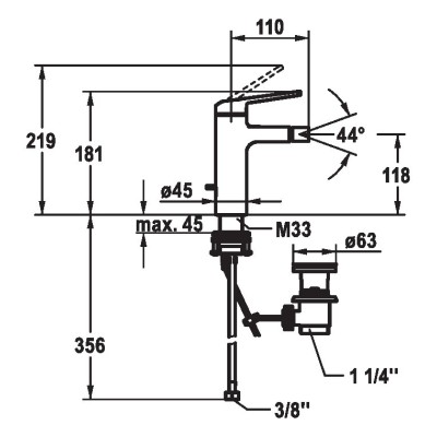 Kwc Domo 6.0 13.661.041.000fl mitigeur de bidet chromé