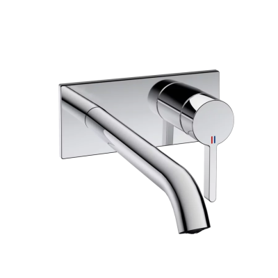 Kwc Bevo 11.422.034.000 Grifo mezclador para lavabo empotrado de pared para baño
