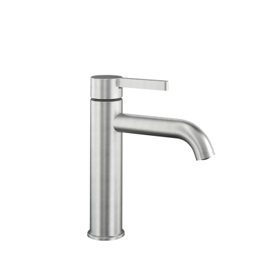 Kwc Bevo 12.421.642.177fl grifo monomando para lavabo de baño acero cepillado