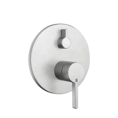 Kwc Bevo 20.424.510.177 Badewannen-Mischbatterie aus gebürstetem Stahl