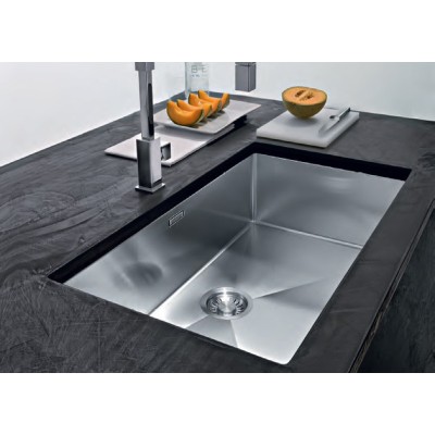 Franke Planar ppx 110-72 tl évier 1 bac 72 cm acier inoxydable satiné