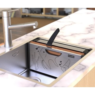Franke 112.0619.946 Satin stainless steel accessory holder
