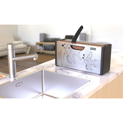 Franke 112.0619.946 Porte-accessoires en acier inoxydable satiné