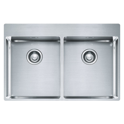 Franke Box bxx 220 36-36 tl Évier double cuve 77 cm acier inoxydable satiné