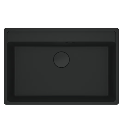 Franke maris mrg 610-72 tl évier 1 bac 76 cm fragranite Noir Mat