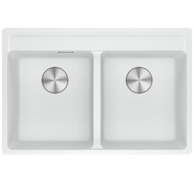 Franke Maris mrg 620-35-35 tl fregadero doble 76 cm fragranite blanco