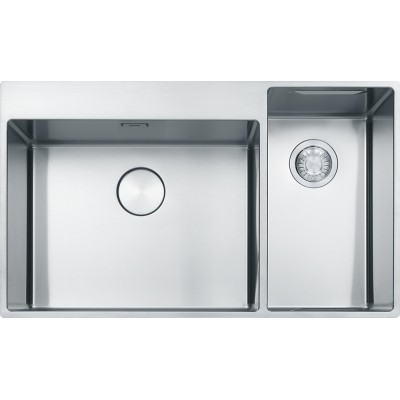 Franke Box Center bwx 220-54-27 fregadero doble compartimento para accesorios derecho 86 cm acero inoxidable