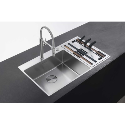 Franke Box Center BWX 220-54-27 Doppelspüle Spüle Zubehörfach rechts 86 cm Edelstahl