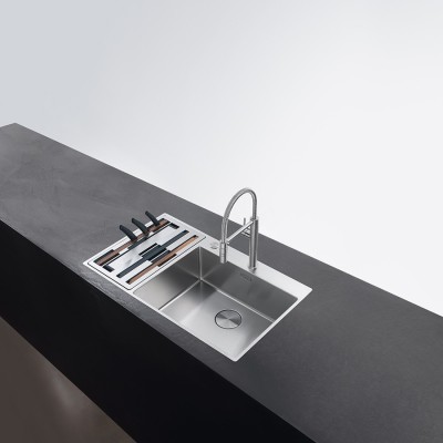Franke Box Center bwx 220-54-27 fregadero doble compartimento para accesorios izquierdo 86 cm acero inoxidable