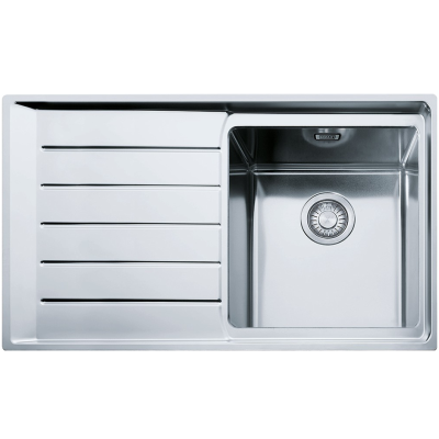 Franke Neptune Plus npx 611 fregadero 1 seno + escurridor izquierdo 86 cm acero inoxidable satinado