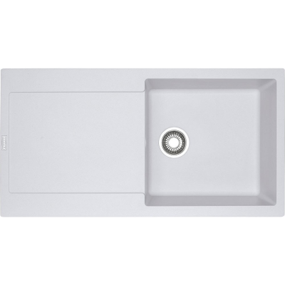 Franke Maris mrg-611-l évier simple + égouttoir 97 cm blanc fragranite