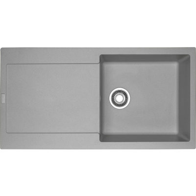 Franke Maris mrg-611-l single bowl sink + drainer 97 cm fragranite stone gray