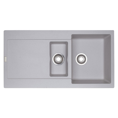 Franke Maris mrg 651 lavello doppia vasca + gocciolatoio 97 cm fragranite alluminio