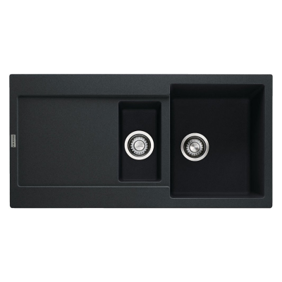 Franke Maris mrg 651 fregadero 2 senos + escurridor 97 cm fragranite negro