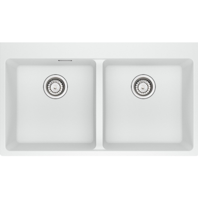 Franke Maris mrg 620-39-39 ftl lavello doppia vasca 86 cm fragranite bianco