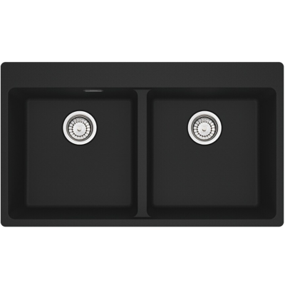 Franke Maris mrg 620-39-39 ftl fregadero doble 86 cm fragranite negro mate