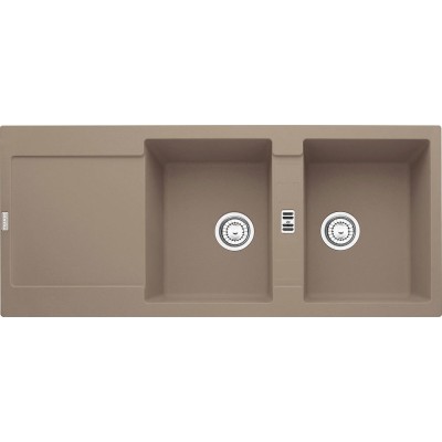 Franke Maris mrg 621 lavello doppia vasca + gocciolatoio 116 cm fragranite Oyster