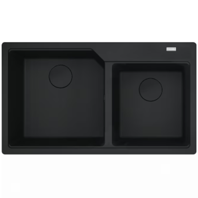 Franke Urban ubg 620-86 lavello doppia vasca 86 cm fragranite nero