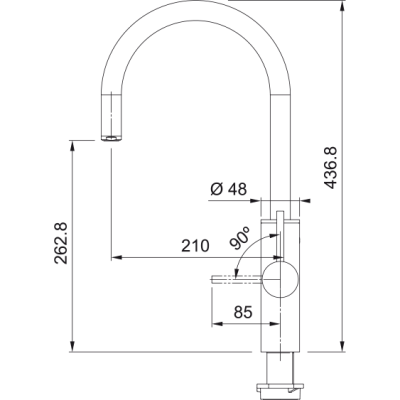Franke Mythos Water Hub Sparkling 160.0708.956 system filtracyjny ze stali nierdzewnej z mieszaczem
