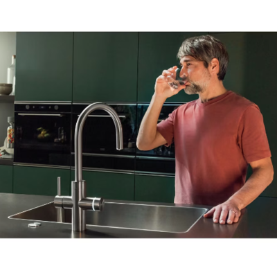 Franke Mythos Water Hub Sparkling 160.0708.956 mezclador con sistema de filtrado de acero inoxidable