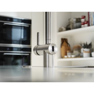 Franke Atlas Neo Sensor Shower grifo mezclador electrónico + ducha de mano de acero inoxidable