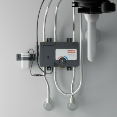 Franke Atlas Neo Sensor Shower elektronische Mischbatterie + Handbrause aus Edelstahl