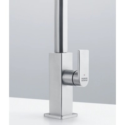 Franke Mythos Mitigeur de douche + douchette en acier inoxydable satiné