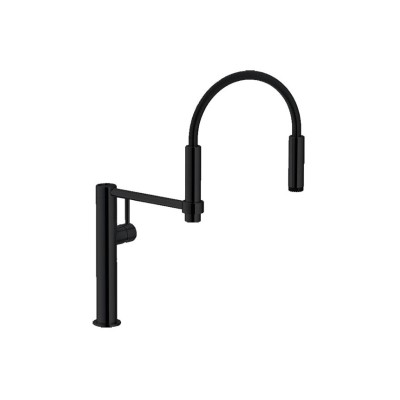 Mitigeur Franke Pescara 360 + douchette noir mat
