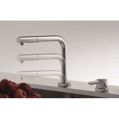 Franke Active Window Shower Mischbatterie unter dem Fenster + Handbrause aus Chrom