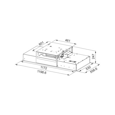 Franke Mythos Air Hub fcmy 120 ca ah campana de techo 120 cm blanco