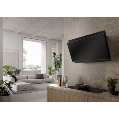 Frank Mythos Air Hub fvmy ah f90 wall hood 90 cm black glass